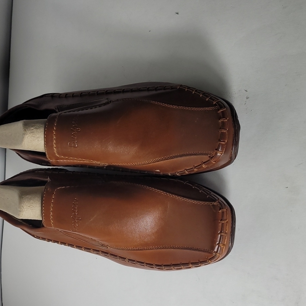 Evergreen men's loafer flat leather shoes size 10